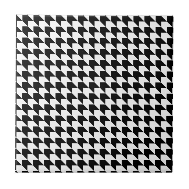 Chevron Black n White Kakelplatta (Framsidan)