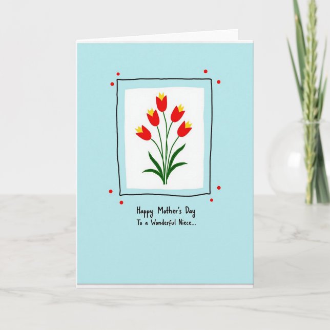 Chevron Blommor Kärlek Kort (Framsida)