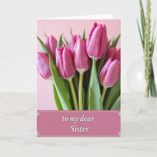Chevron Blommor Syster Kort