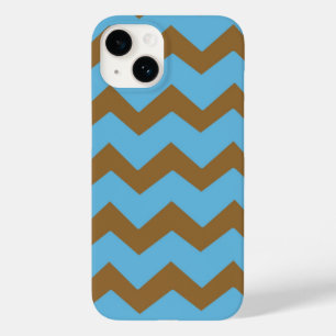 Chevron Bold Blue Brown Mönster
