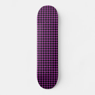Chevron Checkplum and Black Old School Skateboard Bräda 18 Cm