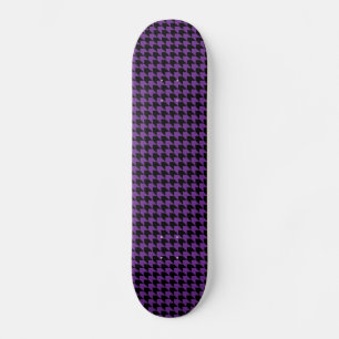 Chevron Checks Grape and Black Skateboard Bräda 19,5 Cm
