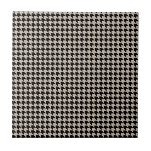Chevron Checks Tan and Black Kakelplatta