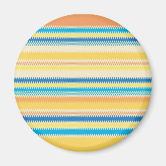 Chevron Colorful Zigzag Rand Decorative Magnet