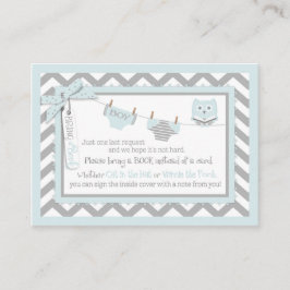 Chevron Diaper Tie Jumper Uggla, ta med ett Bok-ko Tilläggskort