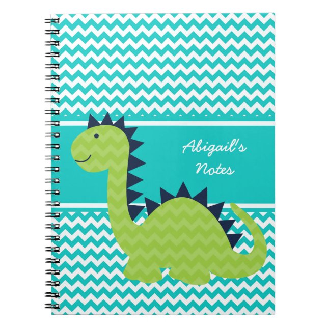 Chevron Dinosaur på Chevron Personlig Notebook Anteckningsbok (Framsidan)