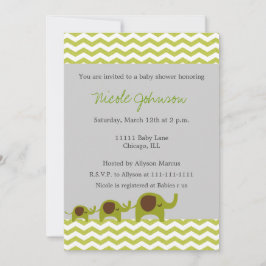 Chevron Elephans Inbjudningar