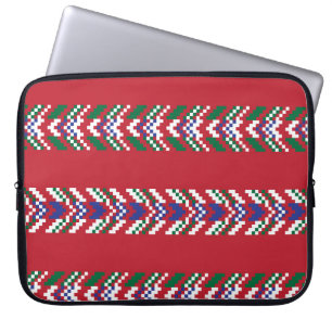 Chevron fair isle seamless mönster designallover laptop fodral