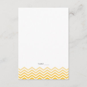 Chevron FOLDABLE Place Cards - Aqua Inbjudningar