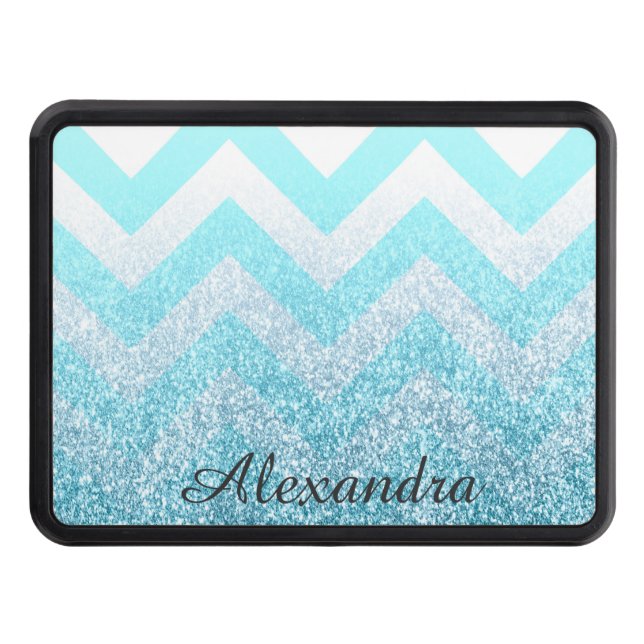 Chevron & Glitter Dragkroksskydd (Framsidan)