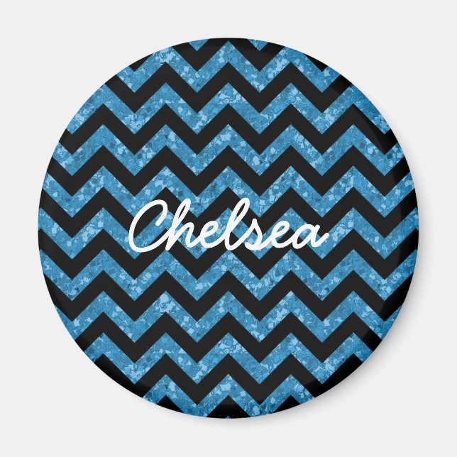 Chevron Glitter look Magnet (Framsidan)