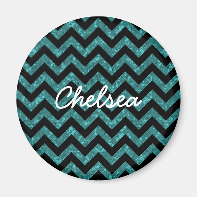 Chevron Glitter look Magnet (Framsidan)