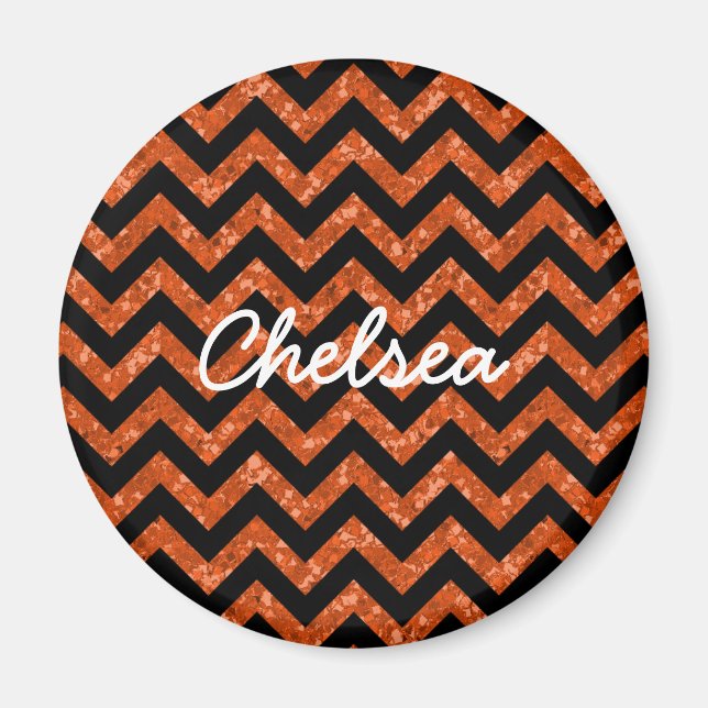 Chevron Glitter look Magnet (Framsidan)