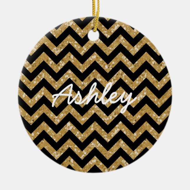 Chevron Glitter ser ornament ut (Framsidan)