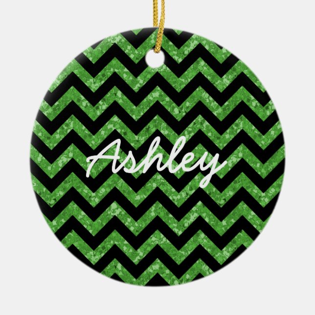 Chevron Glitter ser ornament ut (Framsidan)