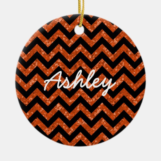 Chevron Glitter ser ornament ut (Framsidan)