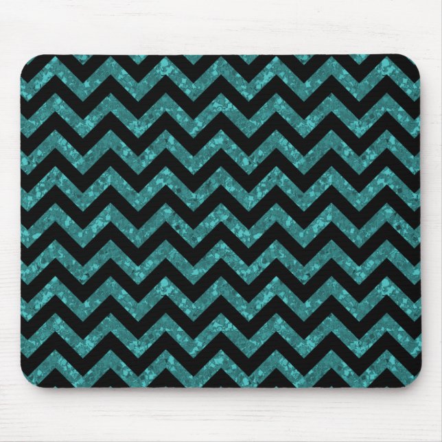 Chevron Glitter Titta Mousepad Musmatta (Framsidan)