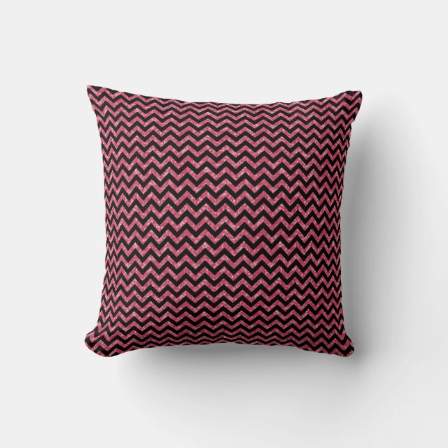Chevron Glitter Titta Pillow Kudde (Framsida)