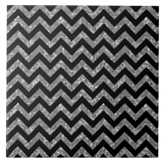Chevron Glitter Titta Tile Kakelplatta (Framsidan)