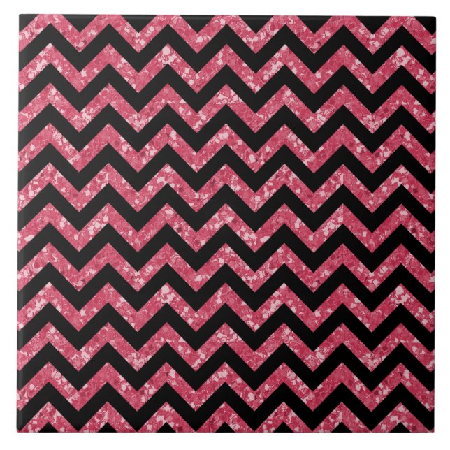 Chevron Glitter Titta Tile Kakelplatta (Framsidan)