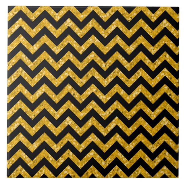 Chevron Glitter Titta Tile Kakelplatta (Framsidan)