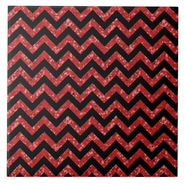 Chevron Glitter Titta Tile Kakelplatta (Framsidan)