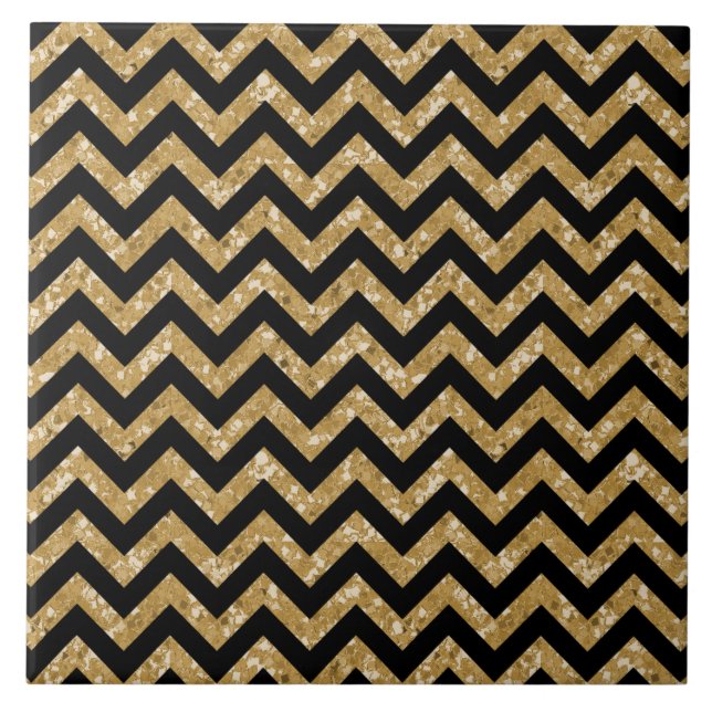 Chevron Glitter Titta Tile Kakelplatta (Framsidan)