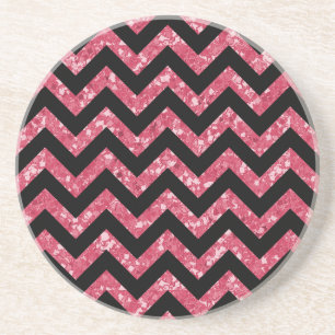 Chevron Glitter Titta Underlägg Sandsten