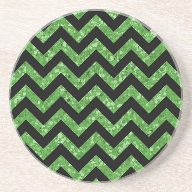 Chevron Glitter Titta Underlägg Sandsten (Framsidan)