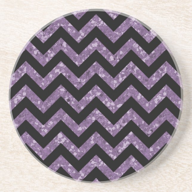 Chevron Glitter Titta Underlägg Sandsten (Framsidan)