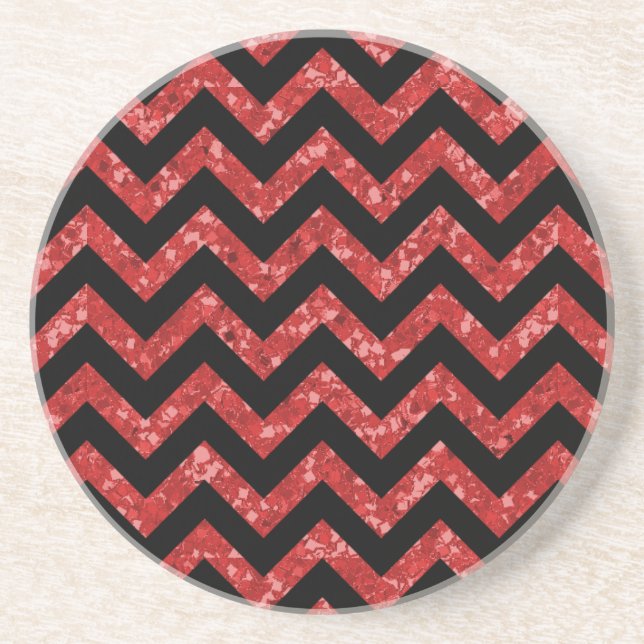 Chevron Glitter Titta Underlägg Sandsten (Framsidan)