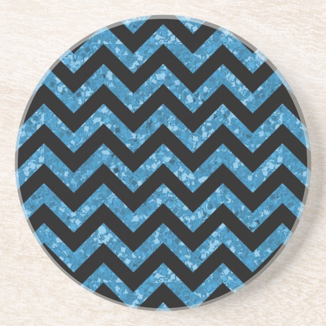Chevron Glitter Titta Underlägg Sandsten (Framsidan)