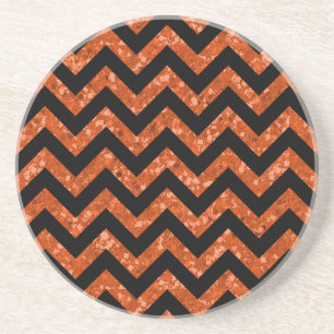 Chevron Glitter Titta Underlägg Sandsten