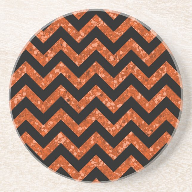 Chevron Glitter Titta Underlägg Sandsten (Framsidan)
