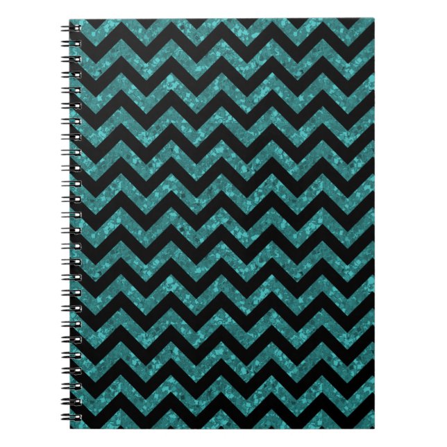 Chevron Glitter-utseende - bärbar dator Anteckningsbok (Framsidan)