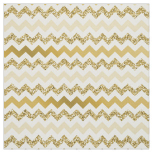 Chevron Guld Gradient Fabric Tyg