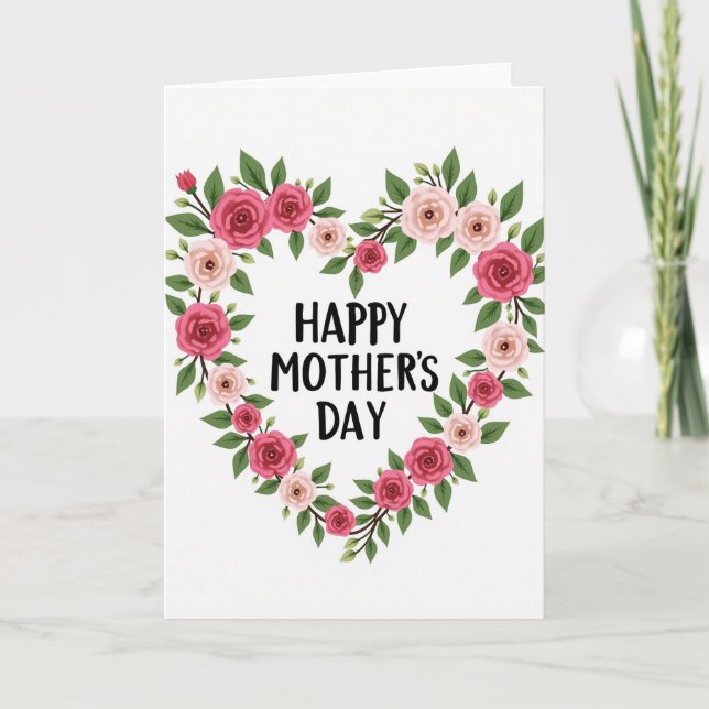 Chevron Hjärtlig Mamma-kort Kort (Framsida)
