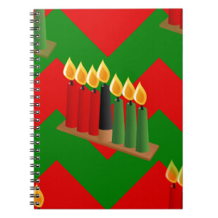 chevron kwanzaa anteckningsbok