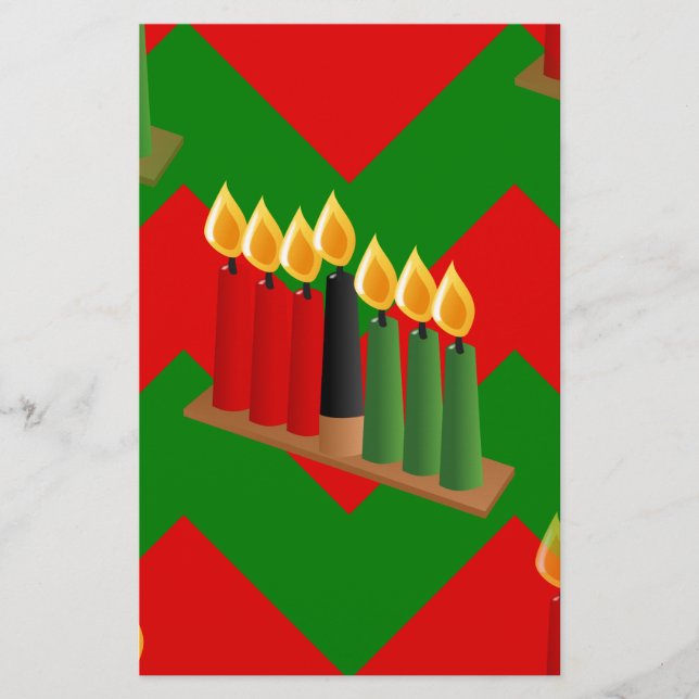 chevron kwanzaa brevpapper (Framsida)