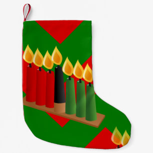 Chevron kwanzaa julafton christmas-lagerhållning liten julstrumpa