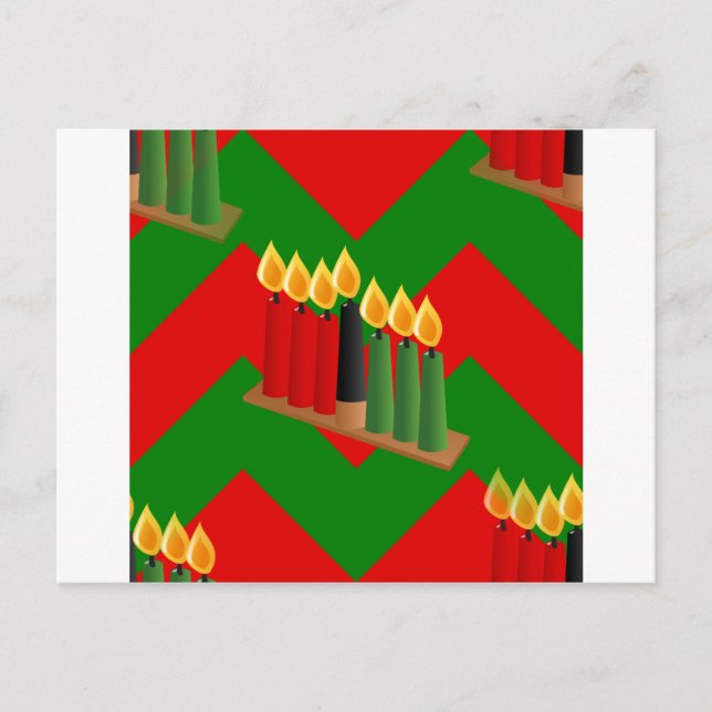 chevron kwanzaa vykort (Framsida)