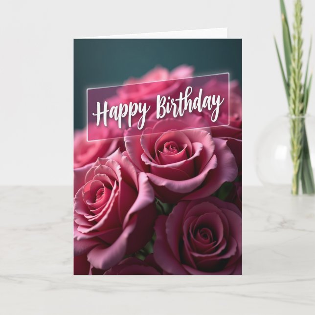 Chevron Magenta Petal-kort Kort (Framsida)