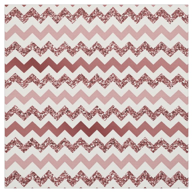 Chevron Marsala Red Gradient Fabric Tyg (Provkarta)