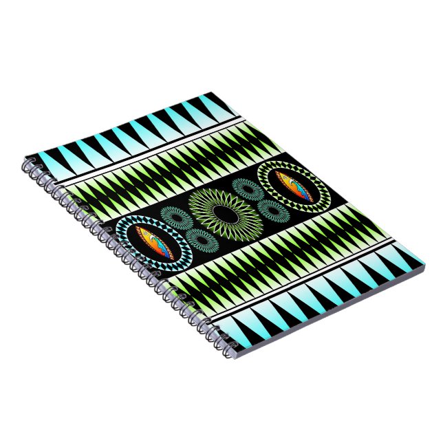 Chevron Mönster Anteckningsbok Med Spiral (Högra Sidan)
