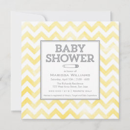 Chevron mönster Baby Shower-inbjudan Inbjudningar