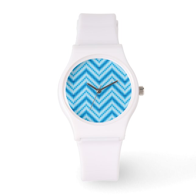 Chevron Mönster Background Armbandsur (Framsida)