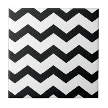 Chevron Mönster Black and White
