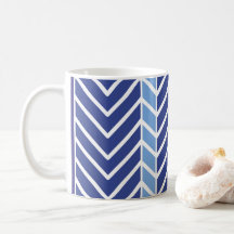 Chevron Mönster Blue