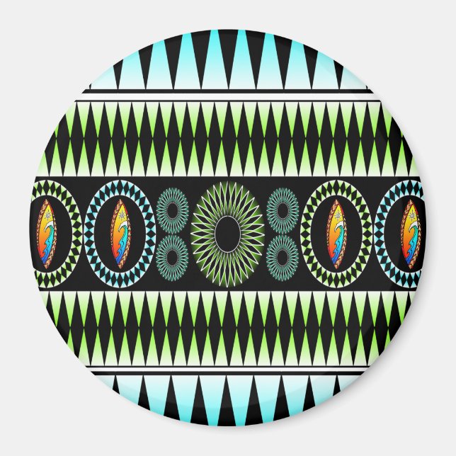 Chevron Mönster Magnet (Framsidan)