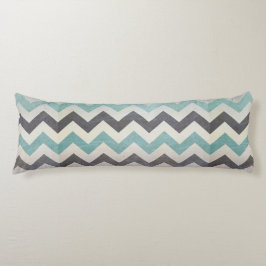 Chevron Mönster On Metall Struktur av Shirley Tayl Kroppskudde